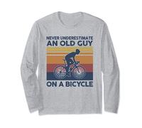 Never Underestimate An Old Guy On A Bicycle Vintage Cycling Manche Longue