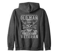 Never Underestimate an Old Man Who is A Veteran Soldats Sweat à Capuche