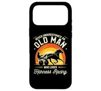 Never Underestimate an Old Man Who Loves Harness Racing Coque pour iPhone 17 Pro Max