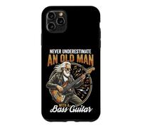 Never Underestimate an Old Man with A Bass Guitar Player Dad Coque pour iPhone 11 Pro Max