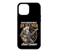 Never Underestimate an Old Man with A Bass Guitar Player Dad Coque pour iPhone 12 Pro Max