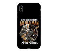 Never Underestimate an Old Man with A Bass Guitar Player Dad Coque pour iPhone XS Max