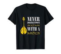 Never underestimate an old man with a Mandolin T-Shirt
