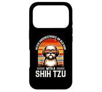 Never Underestimate an Old Man with A Shih Tzu Coque pour iPhone 17 Pro