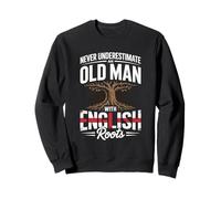 Never Underestimate an Old Man with English Roots Pride Sweatshirt