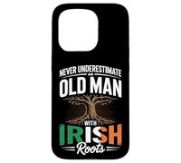 Never Underestimate an Old Man with Irish Roots Pride Coque pour iPhone 15 Pro