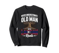 Never Underestimate an Old Man with Laotian Roots Pride Sweatshirt