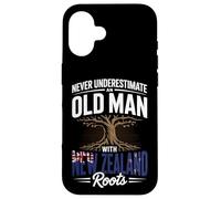 Never Underestimate an Old Man with New Zealand Roots Coque pour iPhone 16