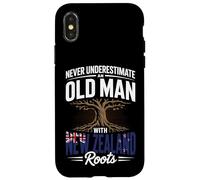 Never Underestimate an Old Man with New Zealand Roots Coque pour iPhone X/XS