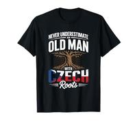 Never Underestimate an Old Man with Strong Czech Roots T-Shirt