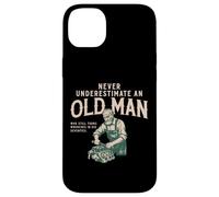 Never Underestimate Old Man Mechanic Wrench Humour Coque pour iPhone 14 Plus