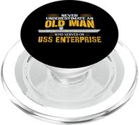 Never Underestimate USS Enterprise CVN-65 Porte-Avions PopSockets PopGrip pour MagSafe