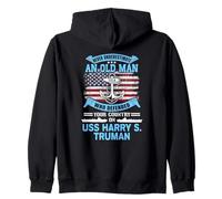 Never Underestimate USS Harry S. Truman CVN-75 Veteran Sweat à Capuche