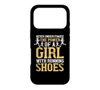 Never Understimate The Power of A Girl with Running Shoes Coque pour iPhone 17 Pro