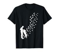 Never Walking Alone Propriétaire de chien pour homme avec empreintes de pattes de chien T-Shirt