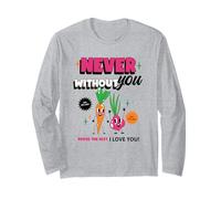 Never Without You - I Love You (Graphique d'amitié Amusant) Manche Longue