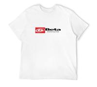 neverchange Men's Beta Motorcycles Biker Motorcycle Rider T-Shirts White S