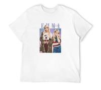 neverchange Men's Emma Robert Retro Trending Popular 90'S T-Shirts White M