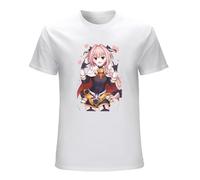 neverchange Men's Fgo Fate Grand Order The Holy Grail War Games Astolfo T-Shirts White L