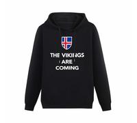 neverchange Men's Hoodies Iceland Long Sleeve Hooded Sweatshirt S