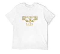 neverchange Men's Knight Rider Retro 80S TV Tele Show Kitt Car T-Shirts White 3XL