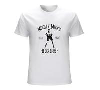 neverchange Men's Mighty Mick's Boxing Gym Logo T-Shirts White S