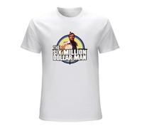 neverchange Men's Six Million Dollar Man TV Show T-Shirts White XXL