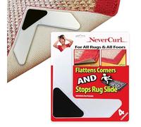 NeverCurl Lot de 3 bandes antidérapantes pour tapis - Empêche instantanément les glissements et dispose d'une couche rigide éviter coins recourbés Breveté aux États-Unis Conçu soulever facilement