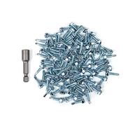 neverest® 100x 4,2 x 16 mm Vis à Métaux à Tête Hexagonale avec Embouts Magnétique