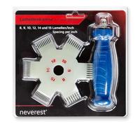neverest® Louvre Comb Optimisé pour un espacement de 8 à 15 grilles, pour l'alignement des grilles courbes et pour le nettoyage des évaporateurs et des condenseurs
