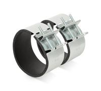 neverest® Manchette Raccordement 100 mm Acier Galvanisé Lot de 2 | Acier Galvanisé + Joint Anti-Vibration | Raccord Flexible pour Ventilation | Accessoire VMC | 2 pièces