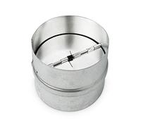 neverest® RK Clapet Anti Retour 125 mm Raccord de Ventilation Silencieux en Acier Galvanisé Avec Clapet Anti-Retour Hotte Automatique - Joint en Caoutchouc Raccord de Tuyau Pour Conduit de Ventilation