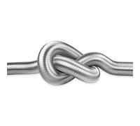 neverest® Semiflex 160mm Gaine Aluminium Flexible Extensible 3m | Conduit d’Air Semi-Rigide Extensible en Aluminium - Tuyau d'Évacuation Flexible 3m