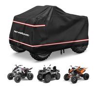 NEVERLAND Bache Quad Exterieur Bache Quad - Housse pour Quad Imperméable Résistante à l'hiver Poussière Rouge Réfléchissantes Bandes 210D Quad Quad Cover Accessoire XXXL 256 x 110 x 120 cm