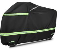 NEVERLAND Housse de moto - Housse de protection pour moto - Housse de moto 420 Oxford avec bandes réfléchissantes pour protéger contre la pluie, la poussière, les UV, pour l'extérieur, L (220 x 95 x