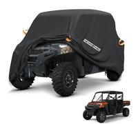 NEVERLAND Housse résistante et imperméable pour VUTT côte à côte 4-6 Places, 4 Portes, Bandes réfléchissantes, Toutes Saisons, Compatible avec Polaris RZR XP, Can Am Defender, Maverick, Yamaha SxS