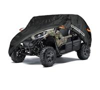 NEVERLAND Housse résistante et imperméable pour VUTT côte à côte 4-6 Places, 4 Portes, Bandes réfléchissantes, Toutes Saisons, Compatible avec Polaris RZR XP, Can Am Defender, Maverick, Yamaha SxS