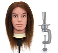Neverland Tête a Coiffer Professionnelle 100% Cheveux Humains Tête de Mannequin Homme Tête d’entrainement Tête d’exercice Coiffure Pour Étude Professionnel dans la Cosmétologie
