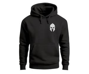 Neverless® Sweat à capuche pour homme avec logo imprimé Sparta Spartiate Gladiator Guerrier Warrior Fashion, Sparta 1 noir et blanc, M