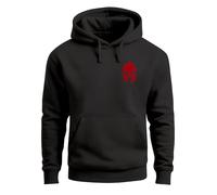 Neverless® Sweat à capuche pour homme avec logo imprimé Sparta - Style spartiate et gladiateur guerrier, Sparta 1 Noir/rouge, XL