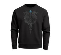 Neverless Sweat-shirt Odin Ragnar Gott Nordique Runes Valhalla Viking Homme du Nord Pull