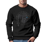 Neverless® Sweat-shirt Odin Ragnar Gott Nordique Runes Valhalla Viking Homme du Nord Pull, Odin Runes Noir, XXXL