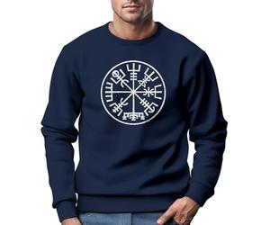 Neverless® Sweatshirt Homme Odin Ragnar Dieu Nordique Runes Valhalla Vikings Hommes Pull, S
