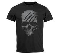Neverless® T-shirt pour homme avec imprimé tête de mort et squelette, Crâne Gym Noir, L