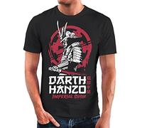 Neverless® T-shirt pour homme Hattori Hanzo Parodie Dark Vador Movie Film Fashion Streetstyle, Dark Hanzo noir, XXL