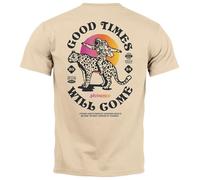 Neverless® T-shirt pour homme imprimé dans le dos avec logo Space Tiger Good Times Fashion, Good Times Nature, L