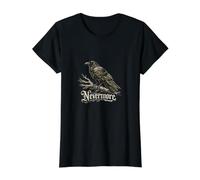 Nevermore Raven Edgar Allan Poe Gothic Dark Academia T-Shirt Graphique avec Valeur