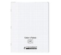 NEVEU Cahier à Rabat conquérant Couverture polypropylène 24x32cm 48 Pages 90g séyès incolore.