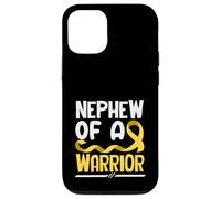 Neveu of A Warrior Childhood Cancer Ruban doré Coque pour iPhone 12/12 Pro