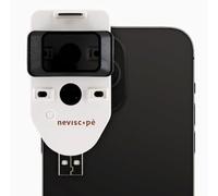 Neviscope Microscope dermatoscope pour téléphone avec lentille polarisée/lumière LED, fixation 100x avec clip universel pour la plupart des téléphones iPhone/Android Application gratuite